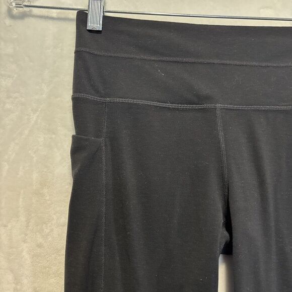 Athleta Women's Chakra 7/8 Tight Powervita Leggings Black Size Small Laser Cut - Picture 2 of 16